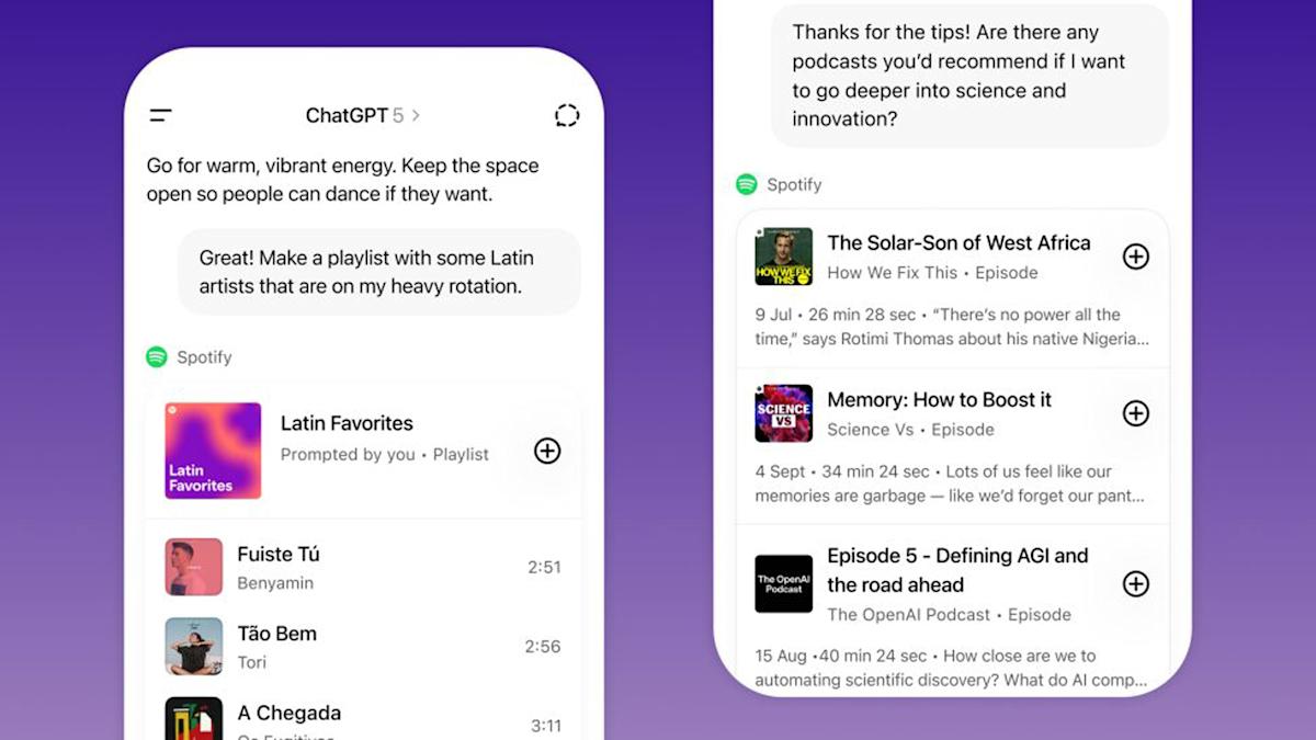 Spotify, Canva, and more apps now link with ChatGPT