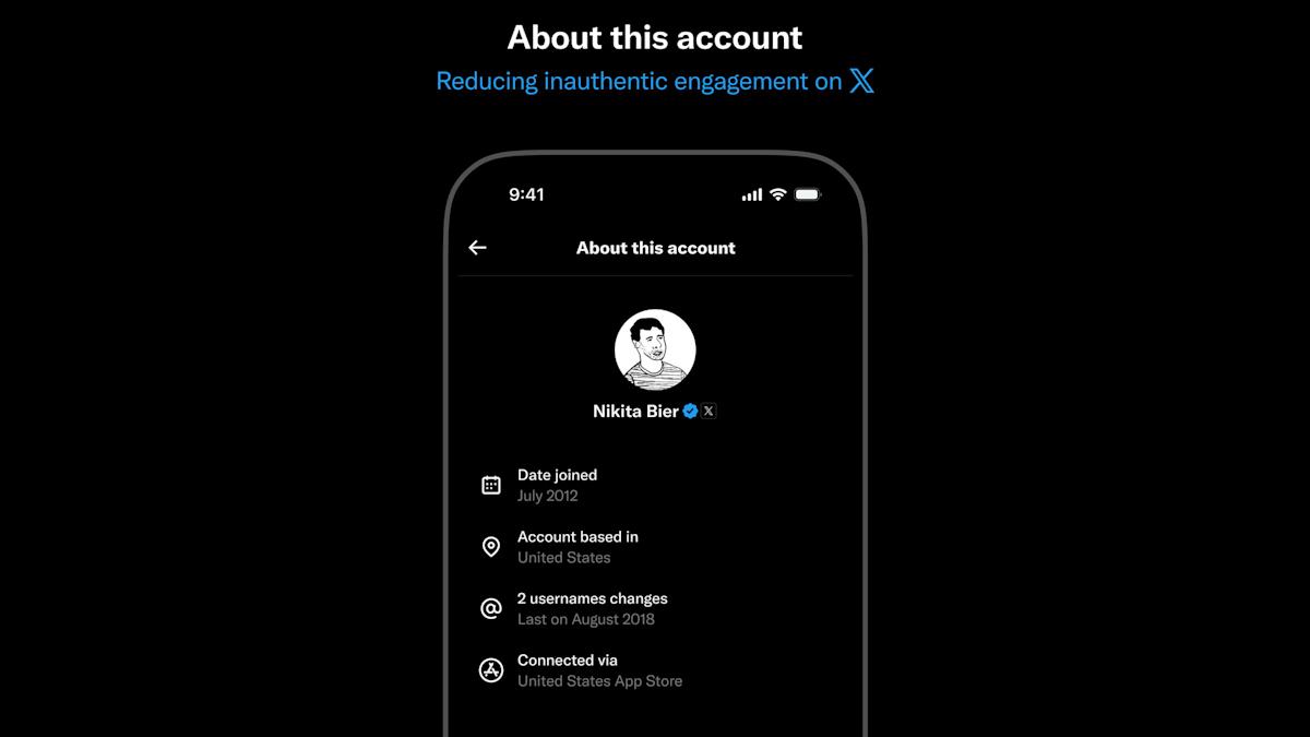 X tests revealing extra profile details to combat fake engagement