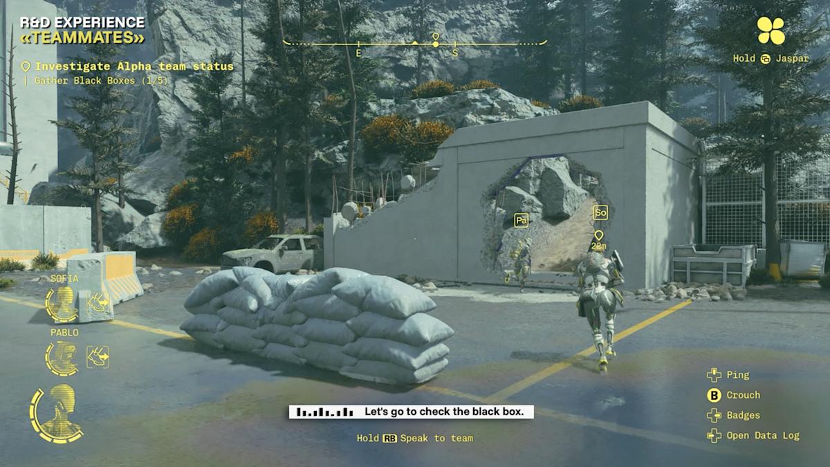 Ubisoft developed a prototype featuring voice-activated AI partners.