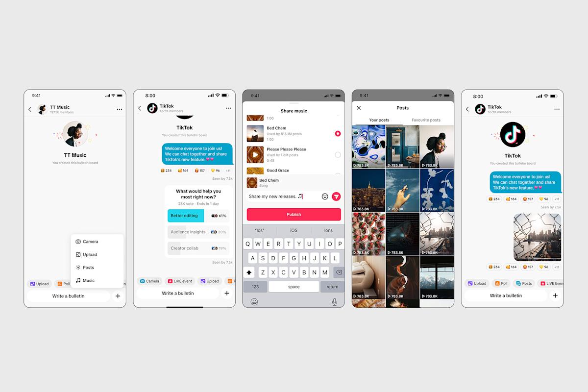 TikTok's 'bulletin board' lets creators message fans directly
